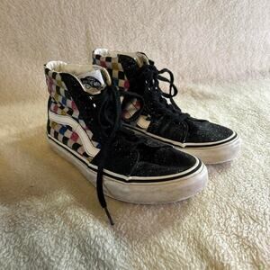 Vans black and white checkered